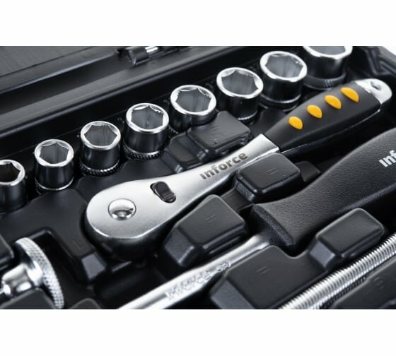 Набор инструментов Inforce 46 предметов 1/4 Inforce 06-07-11 — фото 1