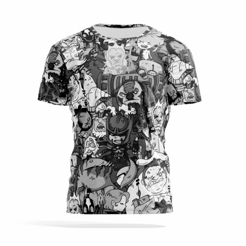 фото Футболка panin brand, размер xxxl, серый, белый