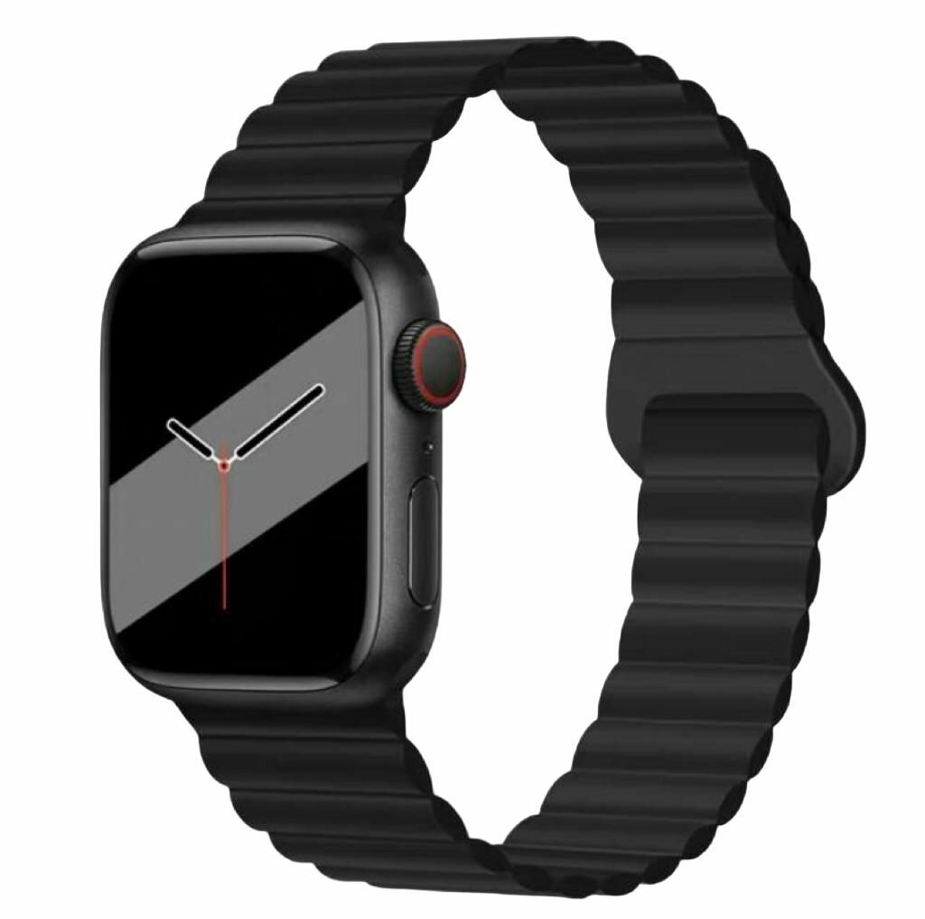 Ремешок силиконовый магнитный с петлей для Apple Watch 38 /40 /41