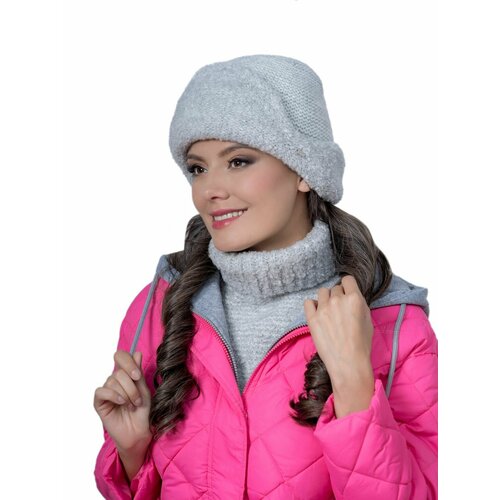 фото Шапка ушанка landre, размер 56-59 см, серый
