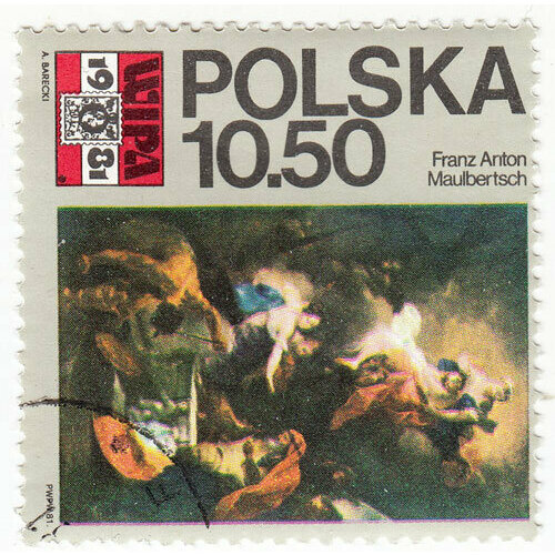 (1981-011) Марка Польша Жертвоприношение Международная выставка марок WIPA '81, Вена II Θ