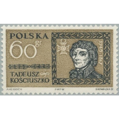 (1961-020) Марка Польша Т. Костюшко , II Θ