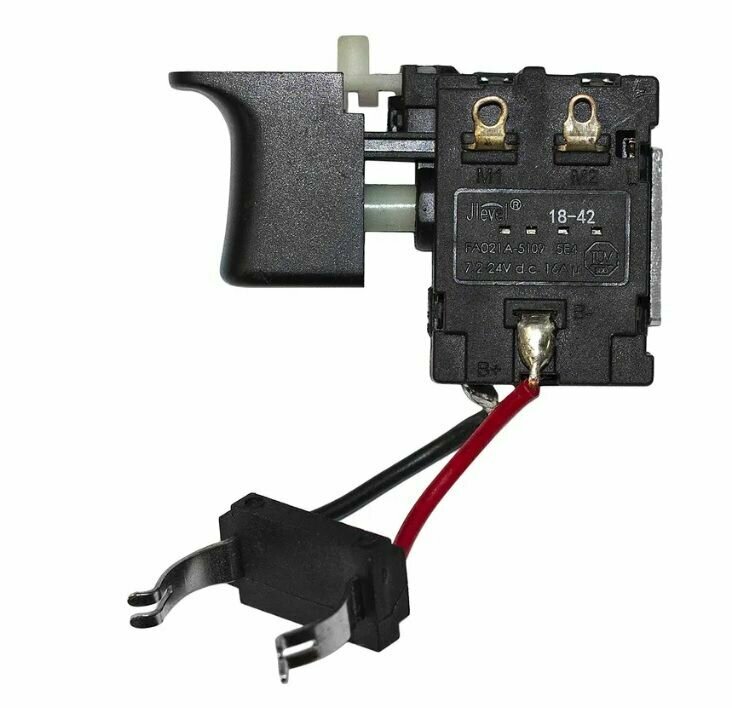 Выключатель (кнопка) FA021A-5109 для аккумуляторного шуруповерта Калибр, Электроприбор, Sturm, Энергомаш 7,2V-24V 16A