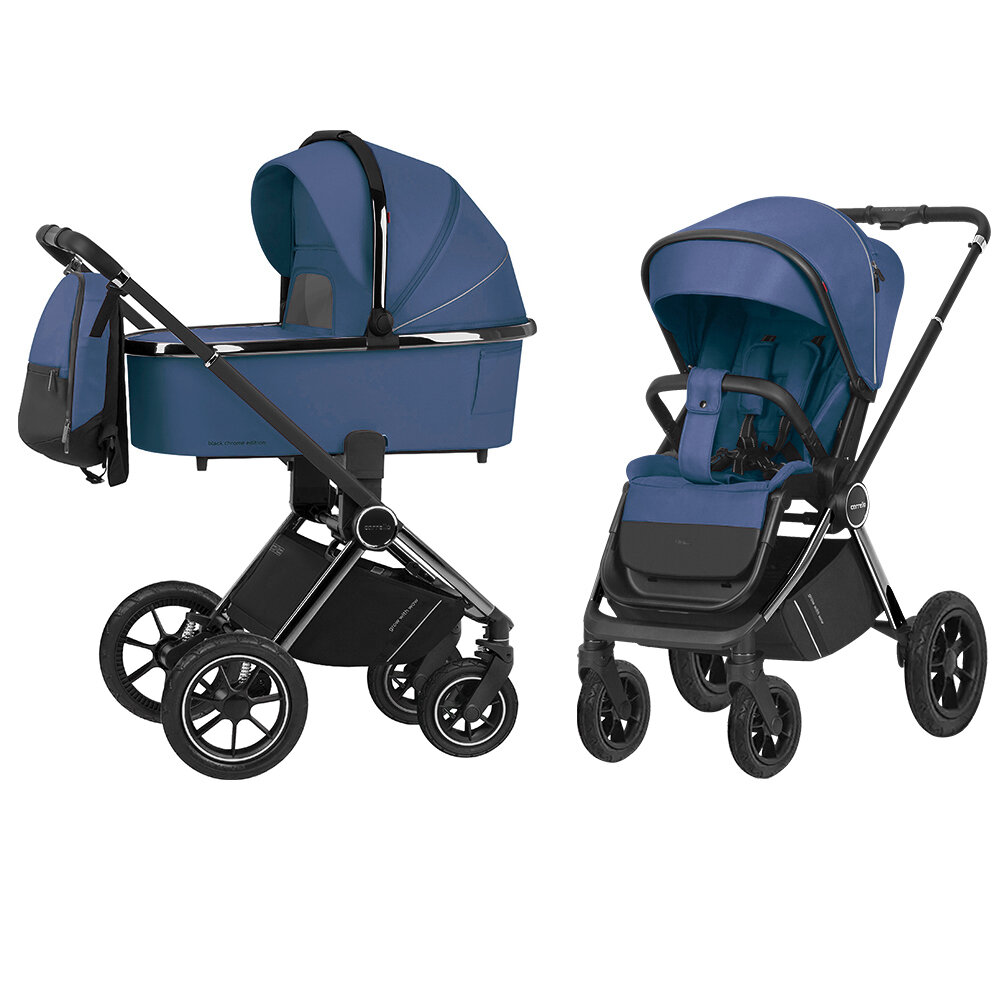 Коляска 2в1 Carrello Ultimo CRL-6516 Arctic Blue, надувные колеса,