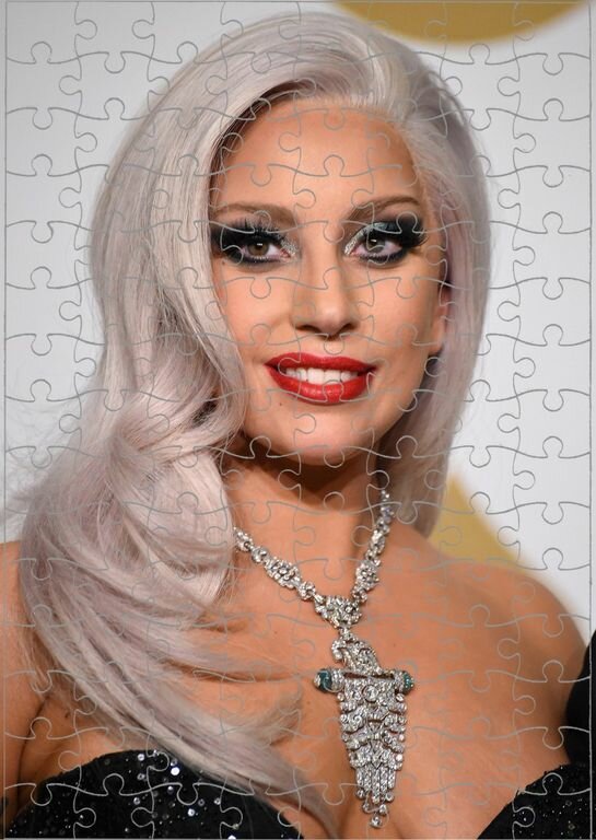 Пазл Леди Гага, Lady Gaga №2, А4