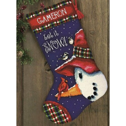 Снеговик (Snowman Perch Stocking) 71-09149