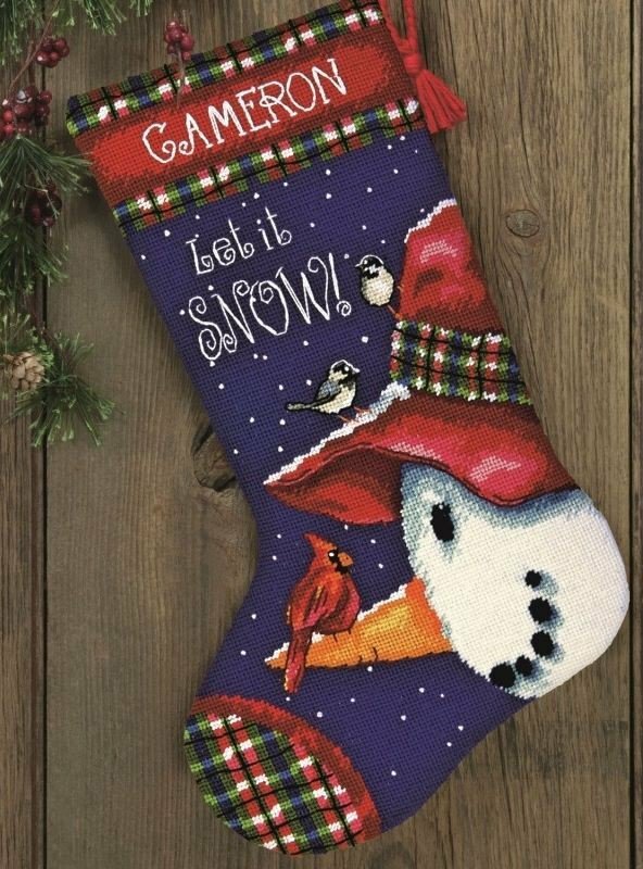 Снеговик (Snowman Perch Stocking) 71-09149