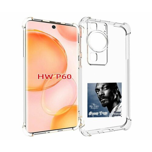 Чехол MyPads Snoop Dogg THA BLUE CARPET TREATMENT для Huawei P60 задняя-панель-накладка-бампер
