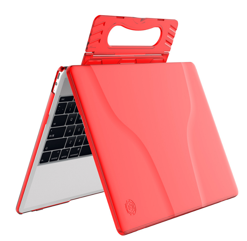 Чехол-накладка MyPads Topo для Huawei MateBook X Pro 2019 из импортного пластика с удобной ручкой защитный противоударный красный