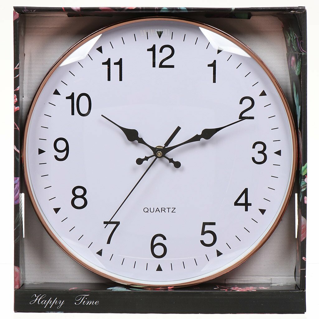 Часы настенные 30 см белые Классика Y4-3345