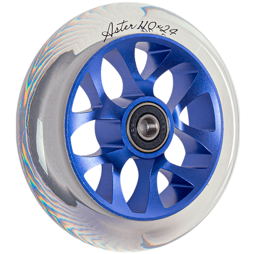 фото Колесо для трюкового самоката techteam x-treme 110*24мм, aster, blue