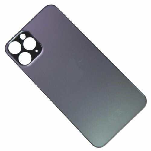 Задняя крышка для iPhone 11 Pro (широкий вырез под камеру) <серый> (ОЕМ)