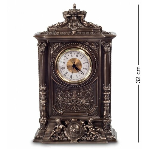фото Часы в стиле барокко veronese "херувим" (bronze) ws-609
