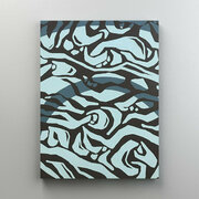 Интерьерная картина на холсте "Абстрактная живопись - узоры", размер 22x30 см