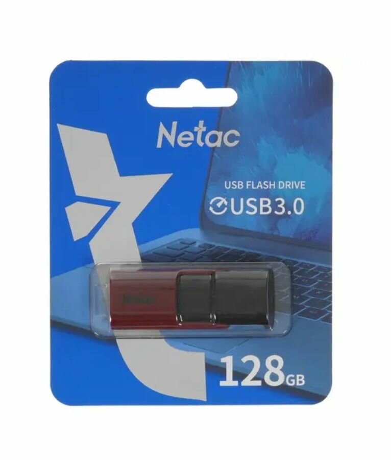 Флешка Netac U182 128ГБ USB3.0 синий/белый (NT03U182N-128G-30BL) - фото №11