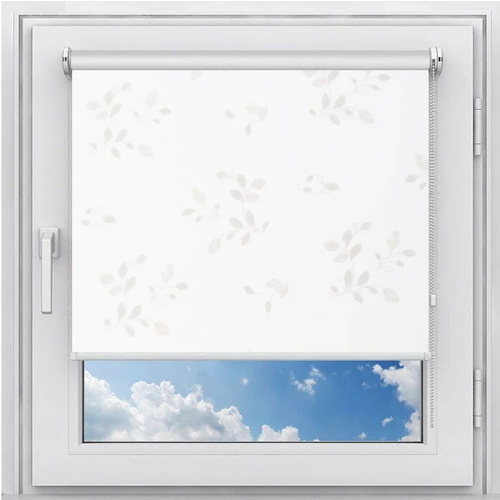 Рулонная штора Адель белая 100 х 160 см