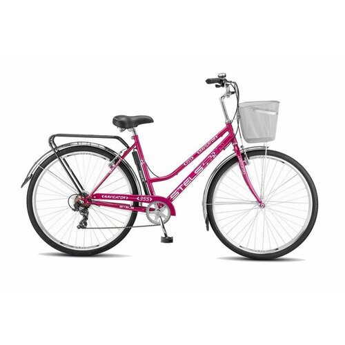 Велосипед Stels Navigator 355 Lady 28 Z010 2022 20 пурпурный корзина требует финальной сборки 13458₽