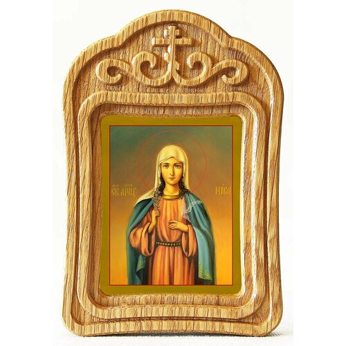 Мученица Ника (Виктория) Коринфская, икона в резной деревянной рамке мученица василисса коринфская икона в резной рамке