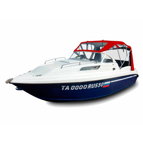 Неман 550. Ходовой тент с дугами с креплениями