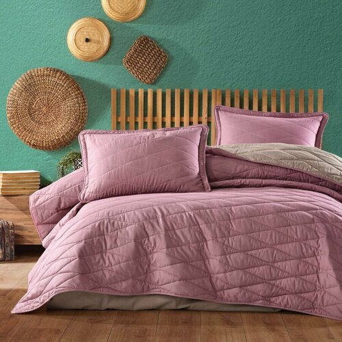 Покрывало на кровать с наволочками CLASY размер 260*240 двустороннее, хлопковое.