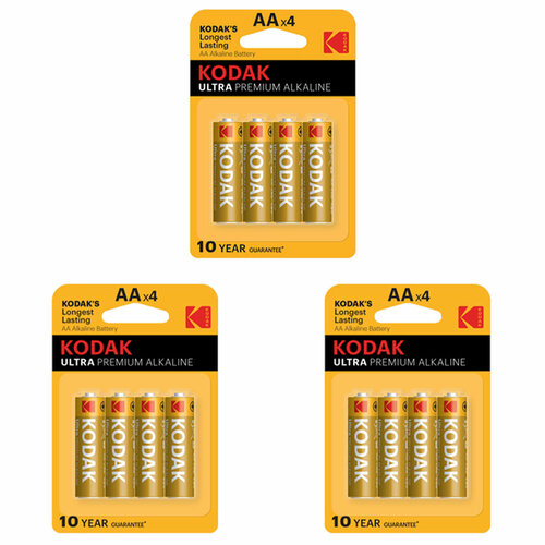 Батарейка Kodak Ultra Digital (Б0005248) АА пальчиковая LR6 1,5 В (12 шт.) батарейка focusray ultra digital аа 2 шт