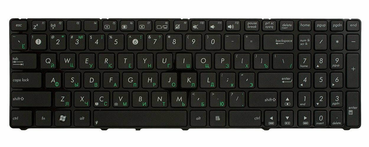 Клавиатура для ноутбука Asus K50C с рамкой