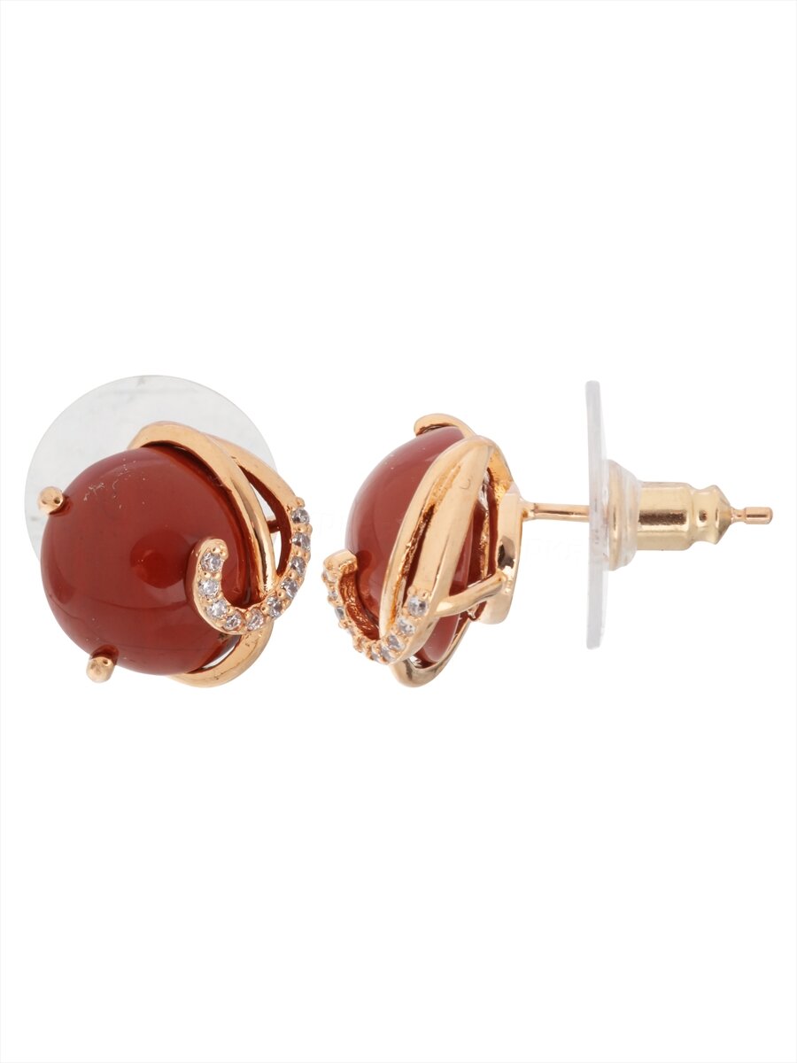 Серьги Lotus Jewelry, яшма