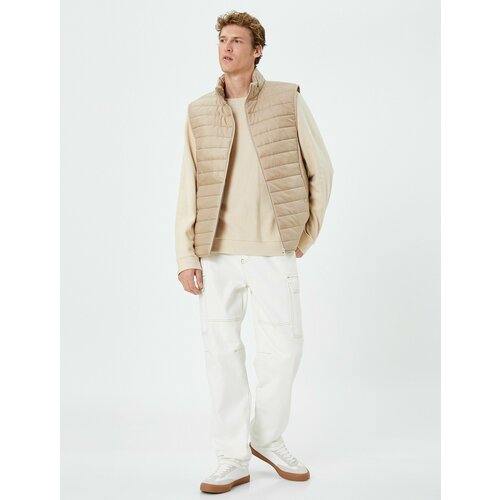 фото Жилет koton, размер xl, бежевый