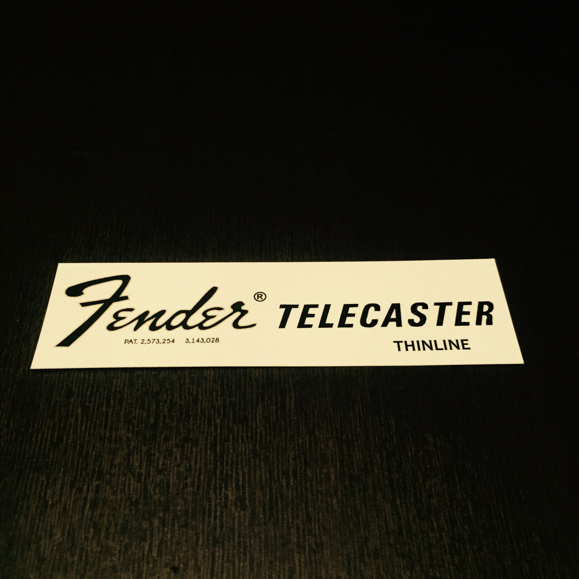 Наклейка декаль на голову грифа гитары "Fender Telecaster Thinline 1968-1975" Струнки. ру