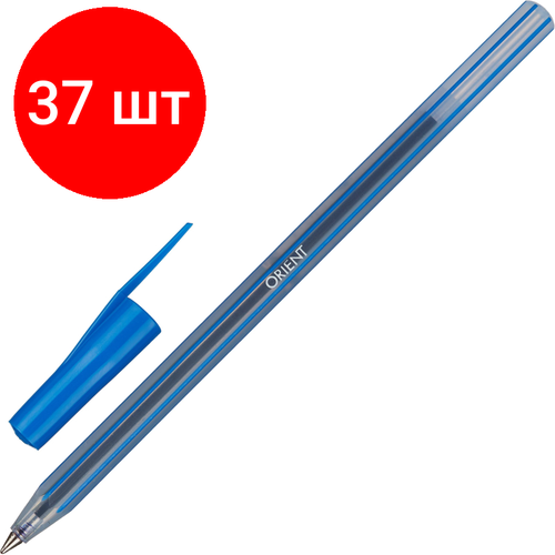Комплект 37 штук, Ручка шариковая неавтомат. ICO Orient однораз. синий ст. 0.5мм