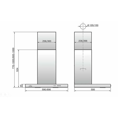 кухонная вытяжка elikor квадра 90п 650 к3г антрацит Кухонная вытяжка ELIKOR: Квадра 90П-650-К3Д белый