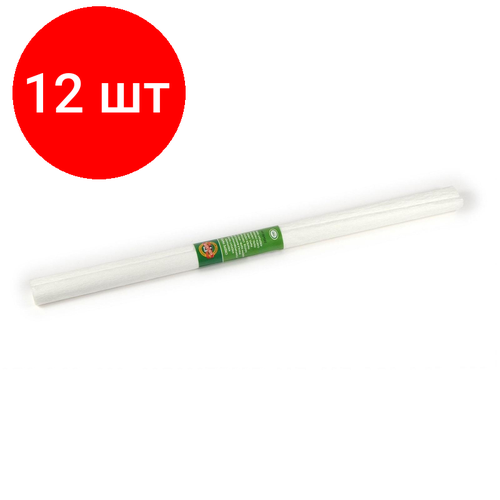 Комплект 12 штук, Бумага цветная крепир в рул 9755 KOH-I-NOOR 2000х500мм белая 9755001001PM