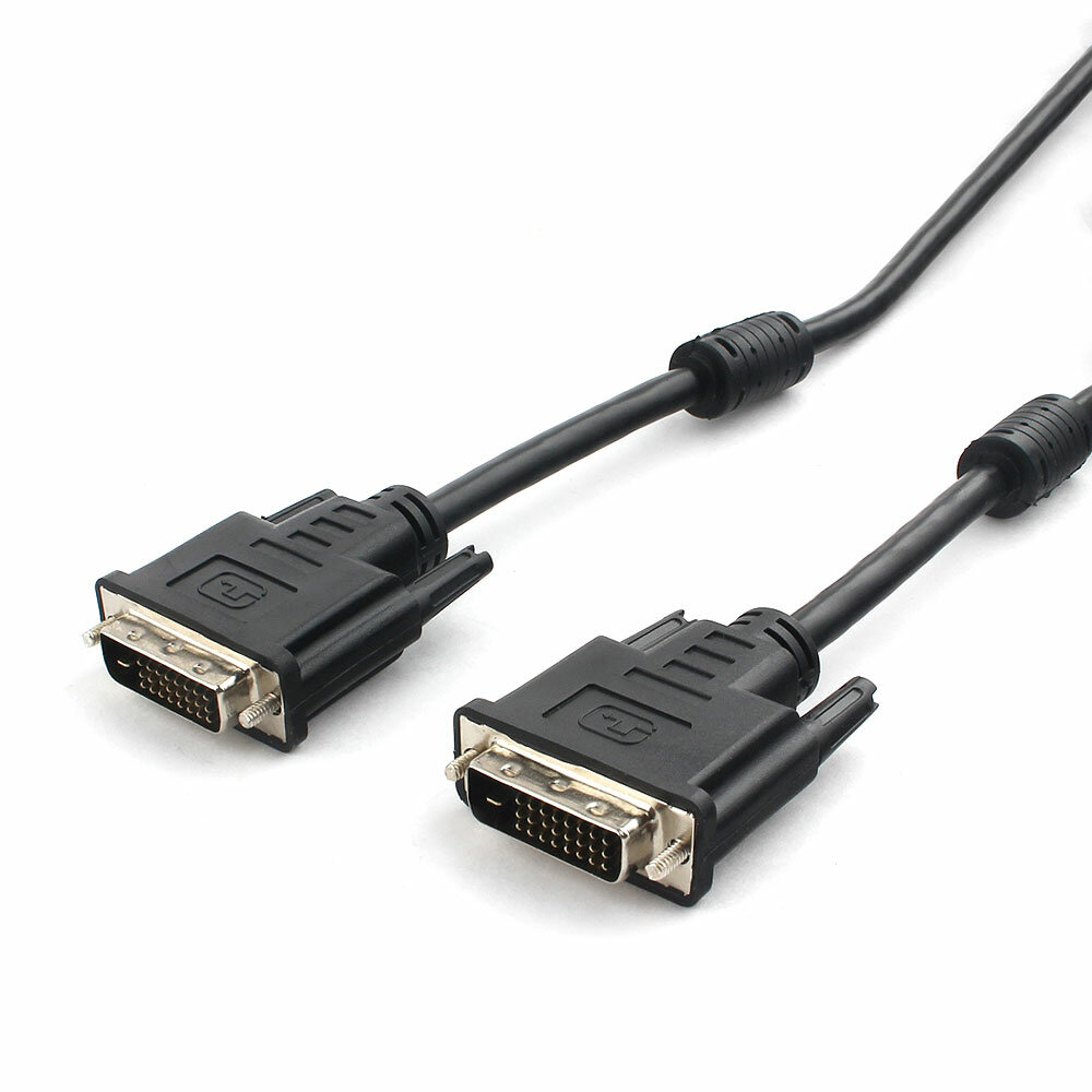 Кабель DVI-D dual link Cablexpert CC-DVI2L-BK-10M, 25M/25M, 10м, CCS, черный, экран, феррит. кольца