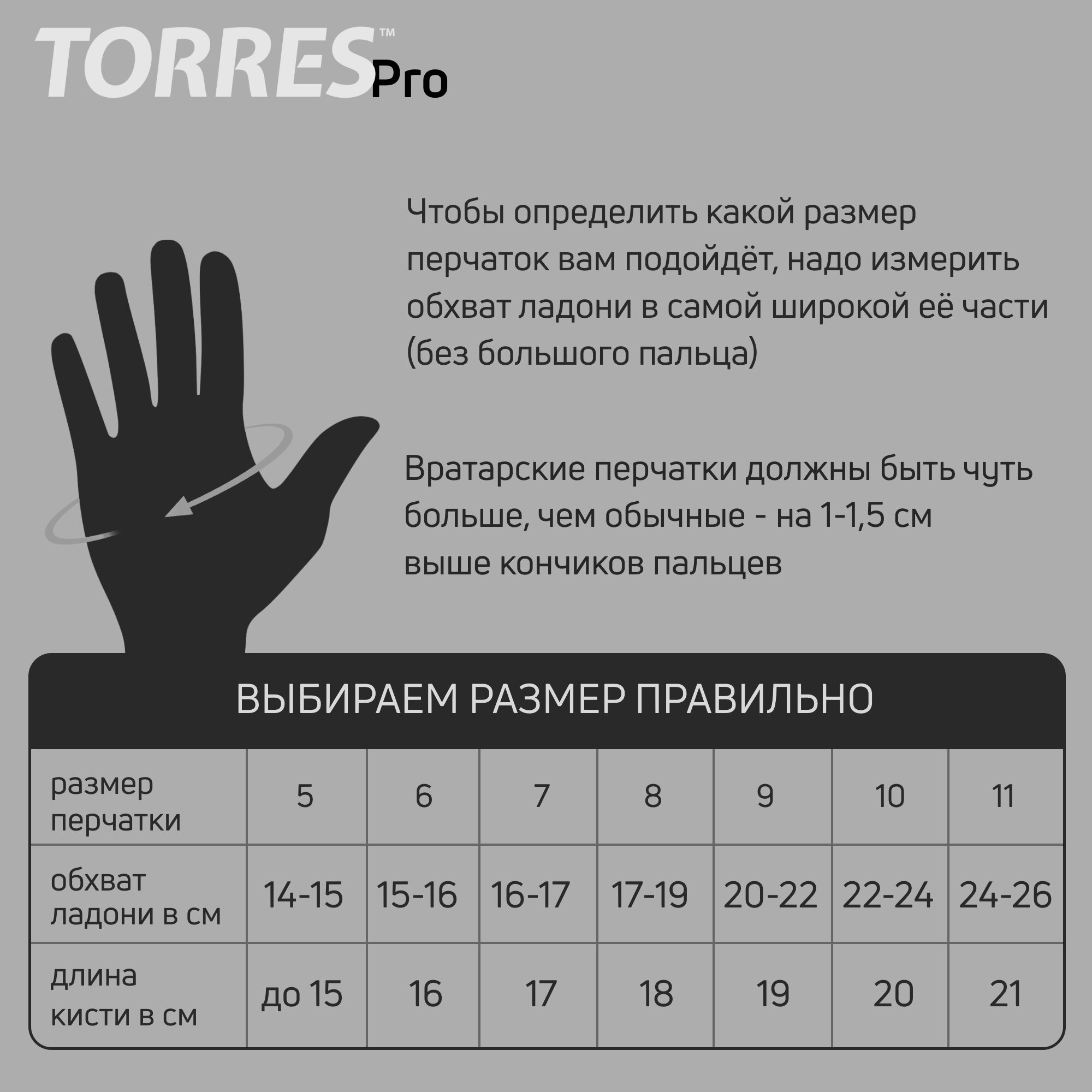 Вратарские перчатки Torres