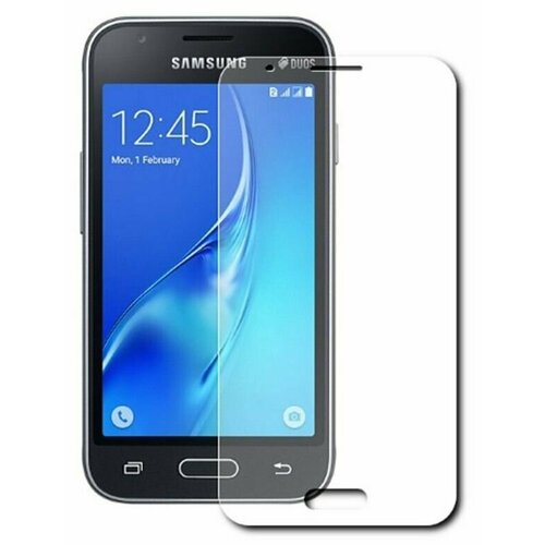 Комплект 2 шт. Гидрогелевая защитная пленка (не стекло) для Samsung Galaxy J1 Nxt , глянцевая, на дисплей бесцветный