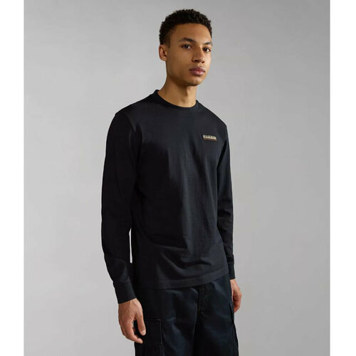 фото Лонгслив napapijri, размер l, черный