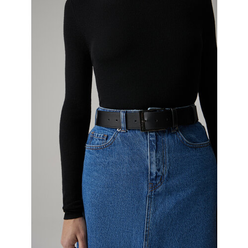 фото Ремень anna pekun, размер 85, серебряный, серый