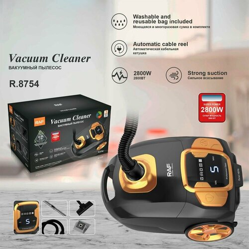 Бытовой пылесос мощностью 2800 Вт Машина для сухой и влажной уборки с большим всасыванием 1512000₽