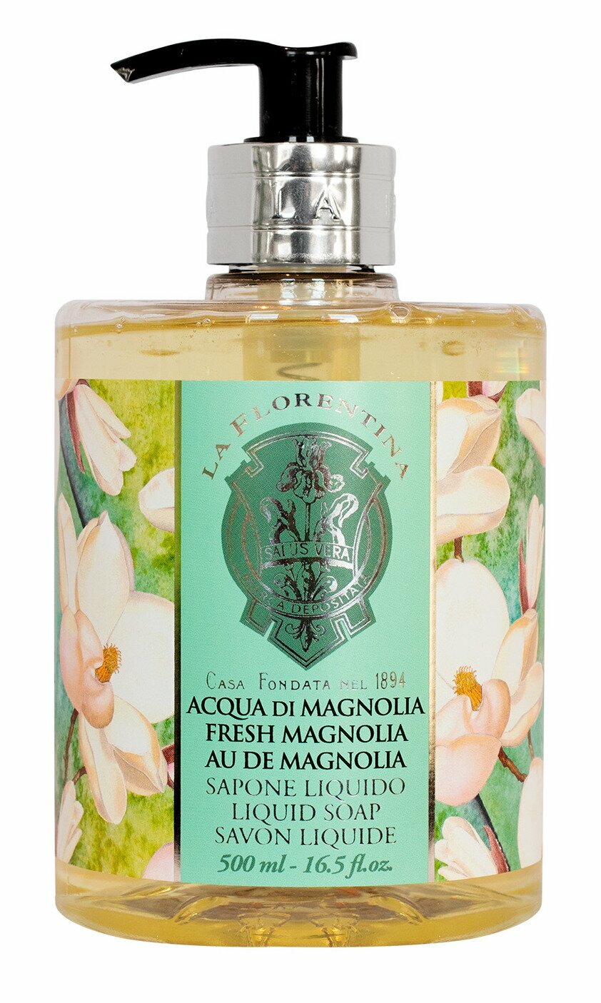 Мыло натуральное жидкое, свежая магнолия / Fresh Magnolia 500 мл