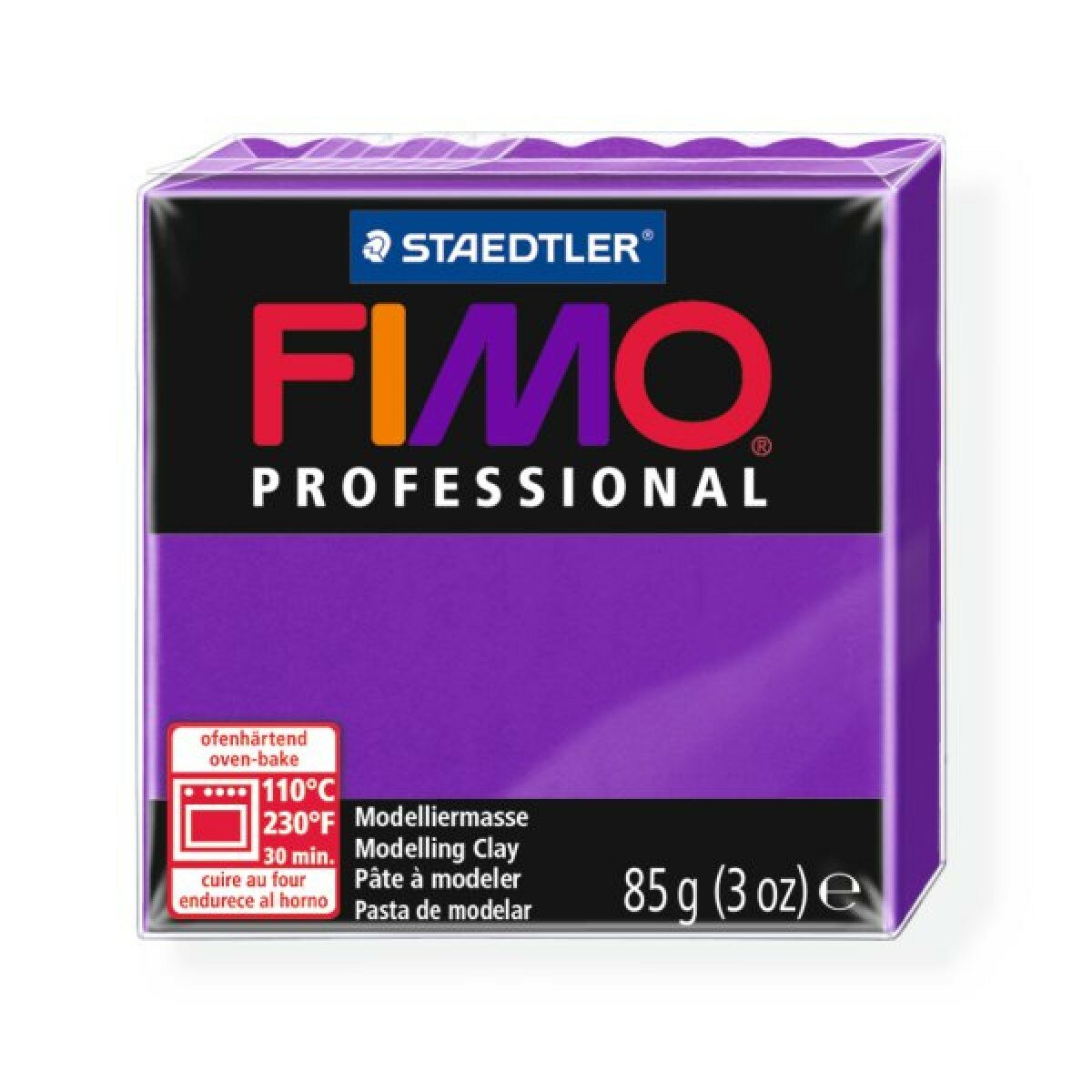 FIMO professional полимерная глина, запекаемая в печке, уп. 85г цв. лиловый, 8004-6