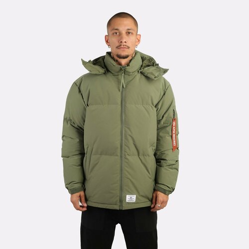 фото Куртка alpha industries puffer parka, размер xxl, зеленый