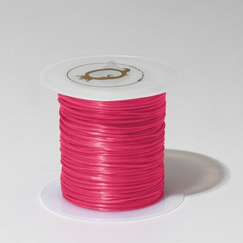 нить силиконовая резинка d 0 5 мм l 10 м прочность 2250 денье цвет розовый Нить силиконовая (резинка) d=0,5 мм, L=10 м (прочность 2250 денье), цвет розовый