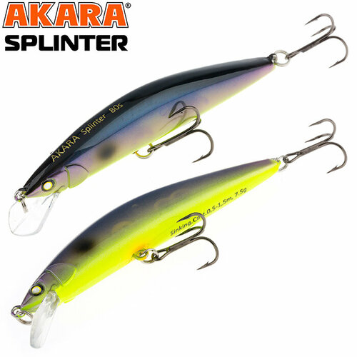 фото Воблер akara splinter 80s 7,5 гр. (1/4 oz 3,1 in) a79
