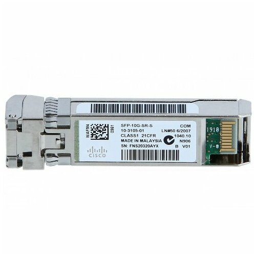 10GBASE-SR SFP Модуль Cisco SFP-10G-SR-S оптический трансивер Enterprise-Class трансивер hp aruba 10g sfp lc sr 300m mmf [j9150d]