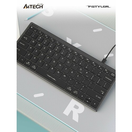 Клавиатура A4Tech Fstyler FX51 серый USB slim Multimedia (FX51 GREY) клавиатура a4tech fstyler fx51 серый usb slim multimedia fx51 grey