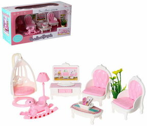 Игровой набор мебели для кукол "Семейная усадьба: гостиная"