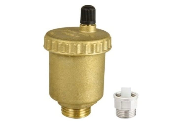 Воздухоотводчик автоматический прямой с запорным клапаном 1/2