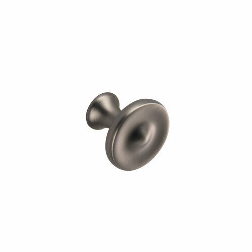 фото Мебельная ручка-кнопка edson 1701 brushed black nickel (комплект 2 штуки)