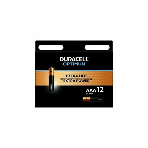 Батарейка Duracell OPTIMUM (Б0056029) ААА мизинчиковая LR03 1,5 В (12 шт.) (3 уп.)