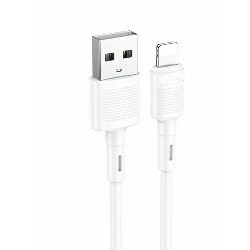 Кабель USB to Lightning 2.4A для Apple датаабель для зарядки телефона usb lightning ip для смартфона apple hoco x83 victory провод 1 метр 2 4a белый